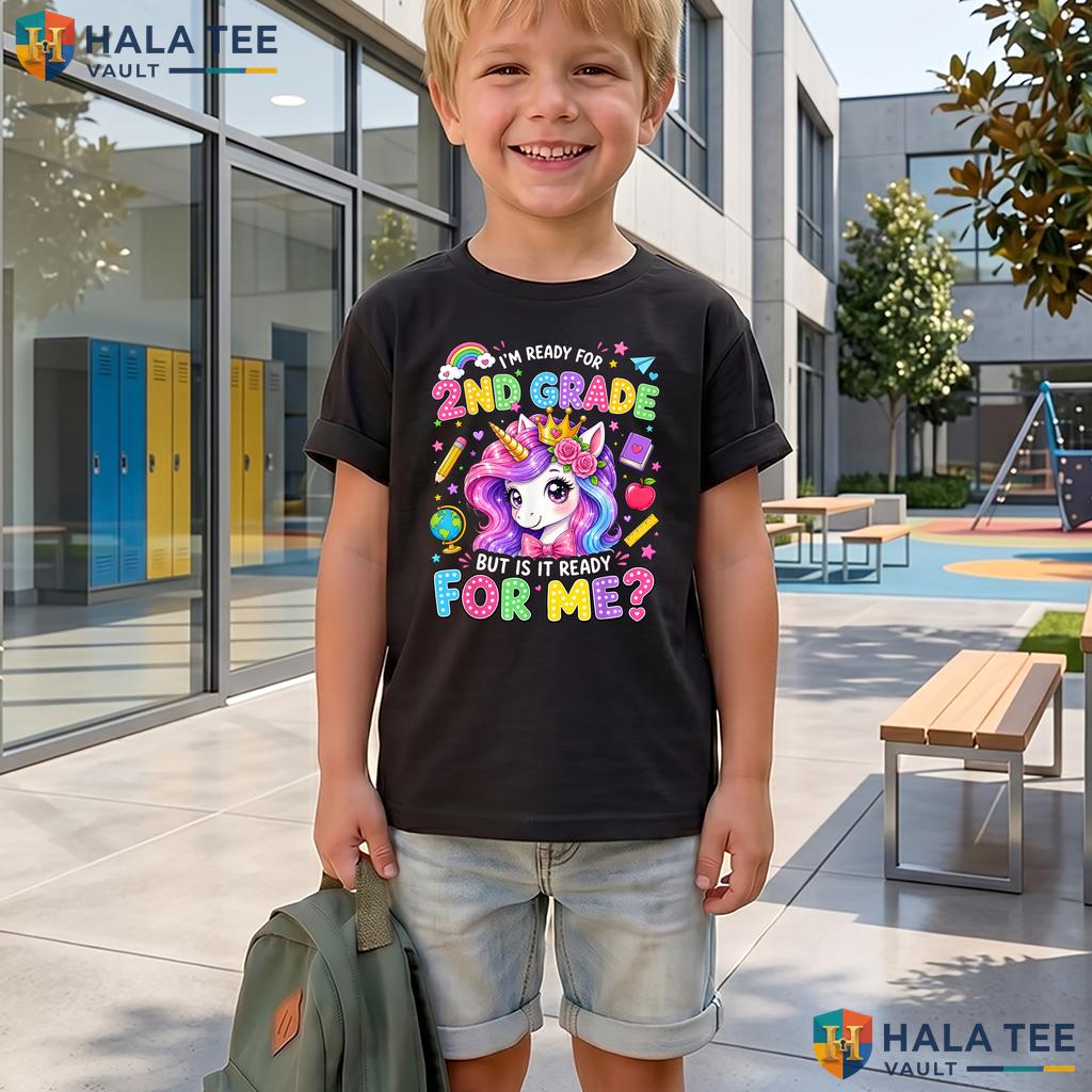 2nd Grade Girls School Shirt First Day Of Second Grade Back To School Adult