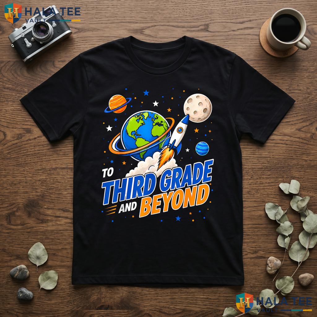 3rd Grade Boys Moon Shirt First Day Of Third Grade Back To School Top