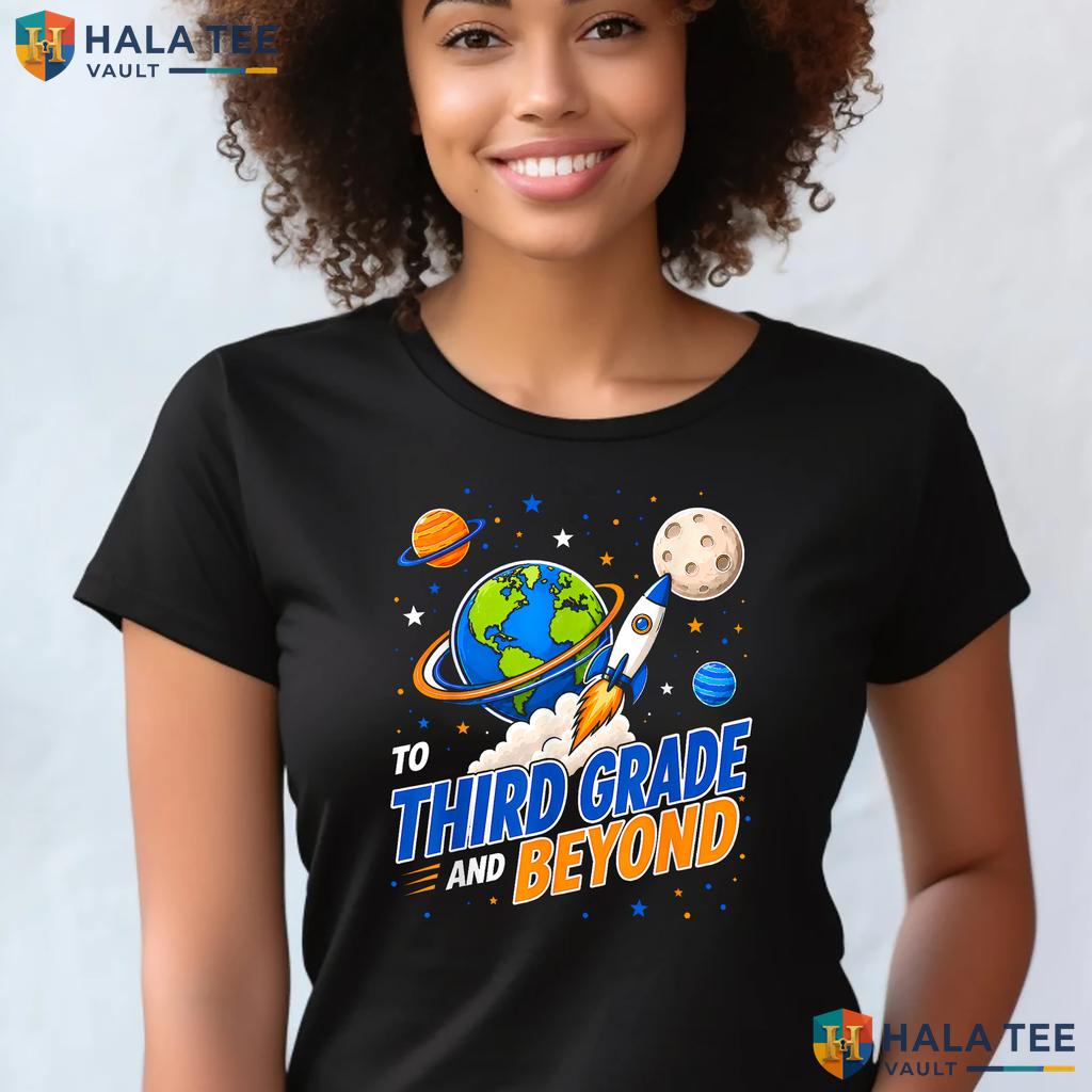 3rd Grade Boys Moon Shirt First Day Of Third Grade Back To School Top Adult