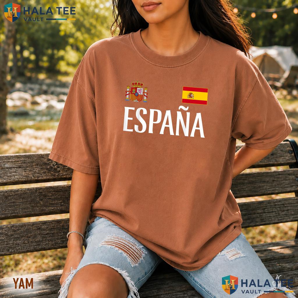 Athletic Espana Pride Comfort Colors Shirt Spanish Flag Sports Fan Top