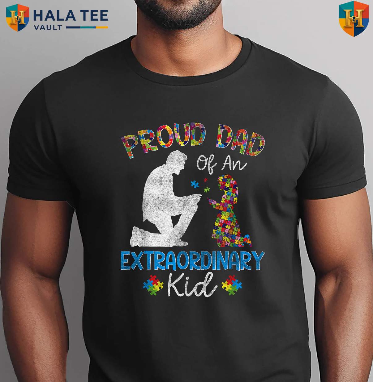 Autism Dad Fathers Day Shirt 2026 Father Of Autistic Girl Daughter Awareness
