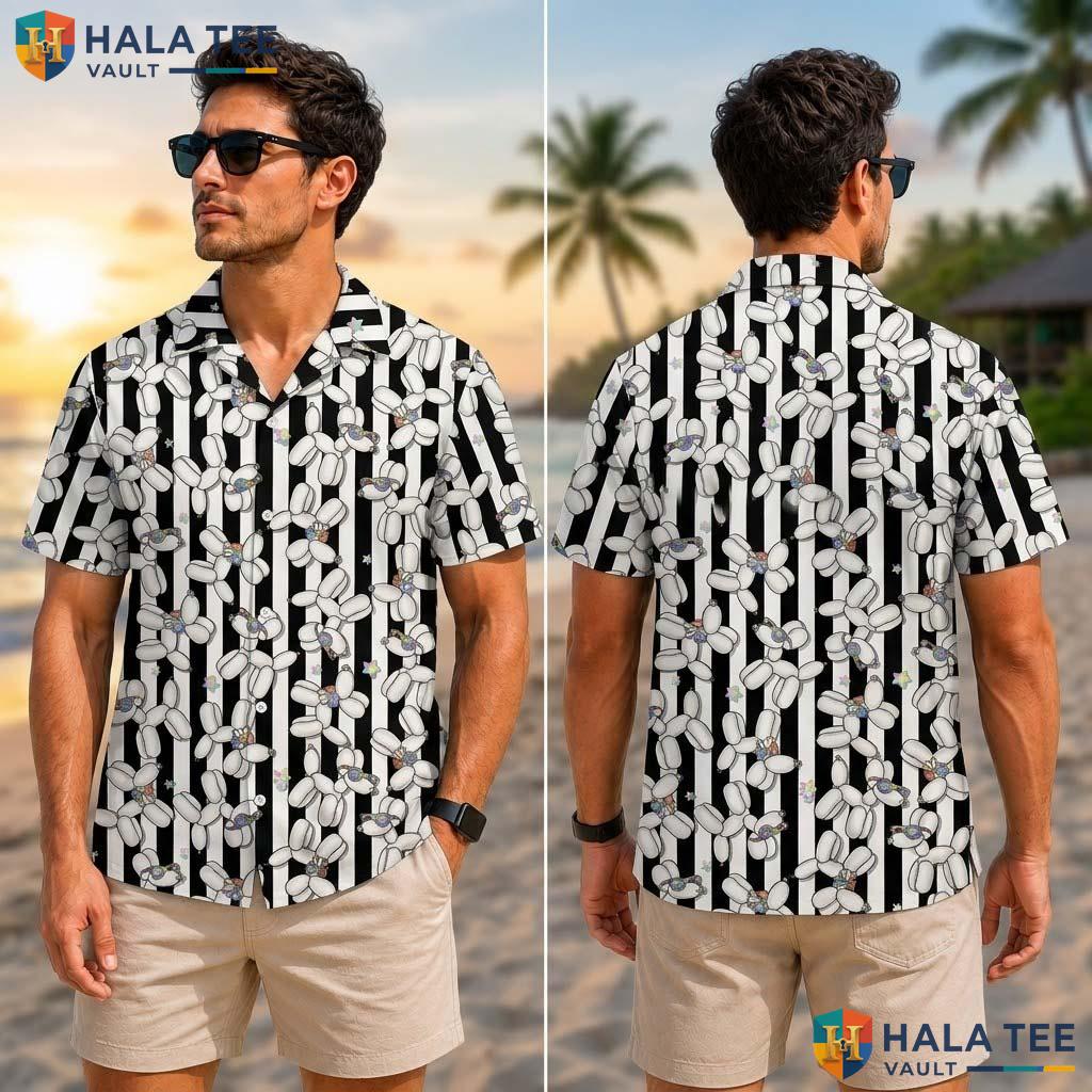 Balloon Dog Farm Life Tropical Shirt Mens Aloha Button Down Summer Top