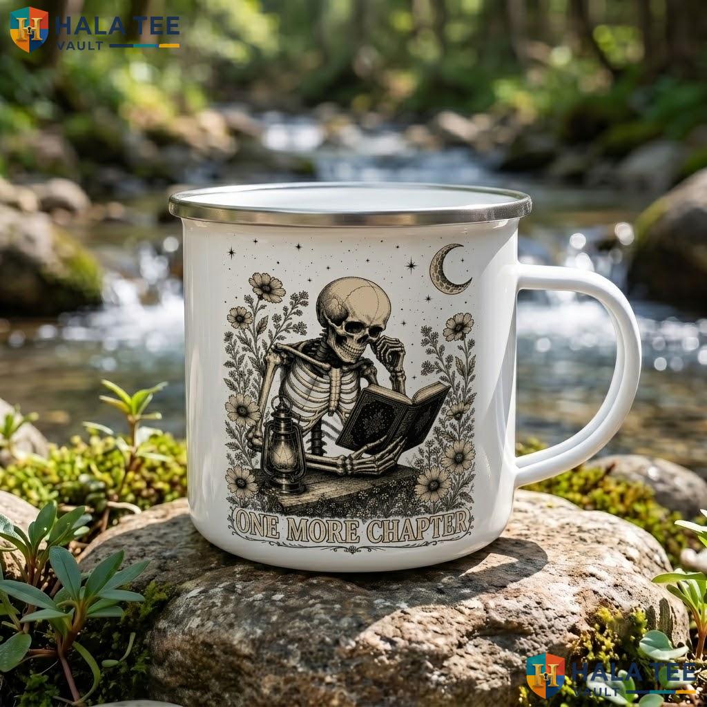 Book Skeleton Plant Ceramic Mug Cute Ghost Lover Halloween Coffee Accent Mug