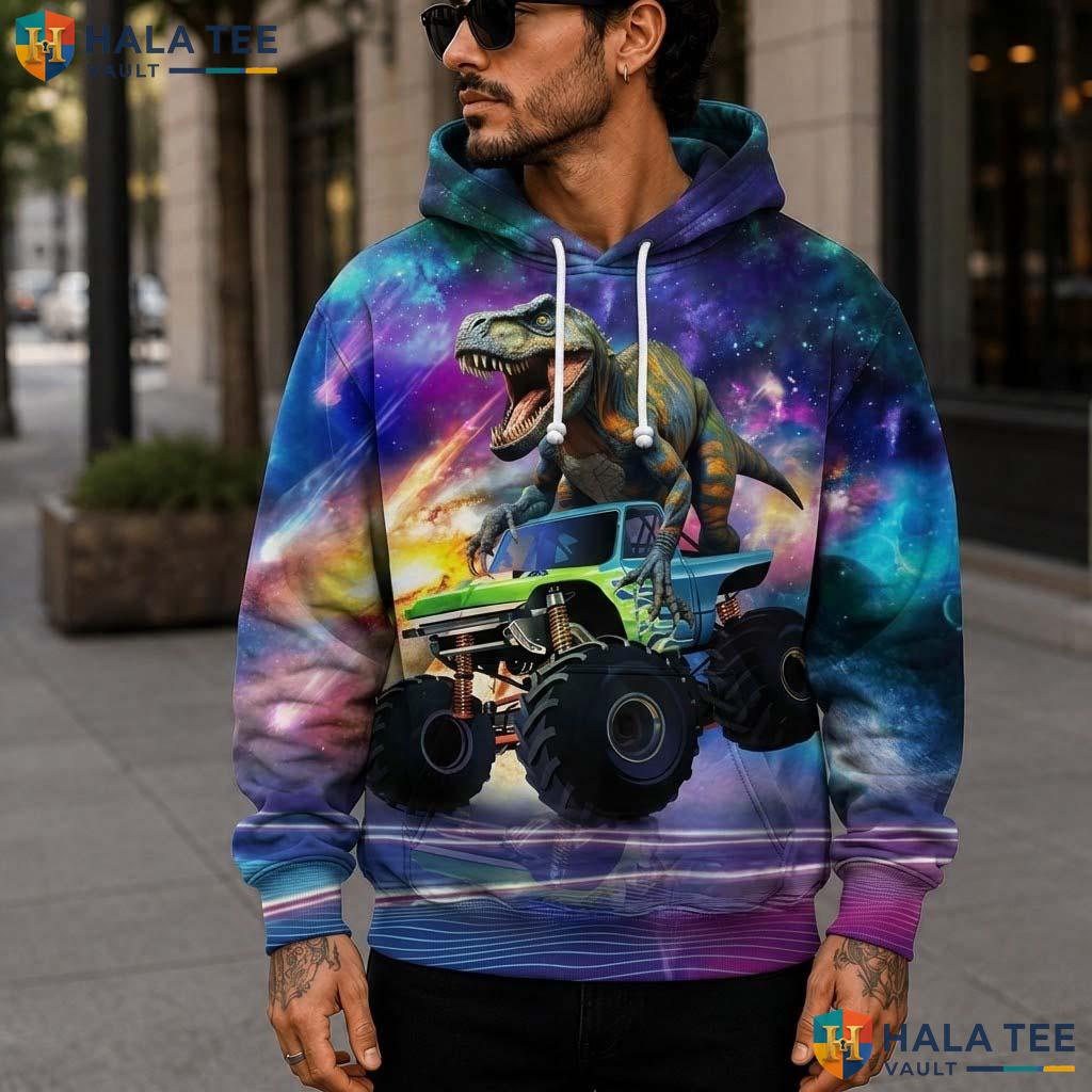 Car Dinosaur Kids 3D Printed Hoodie Warm Thick Hooded Sweatshirt Boys Girls
