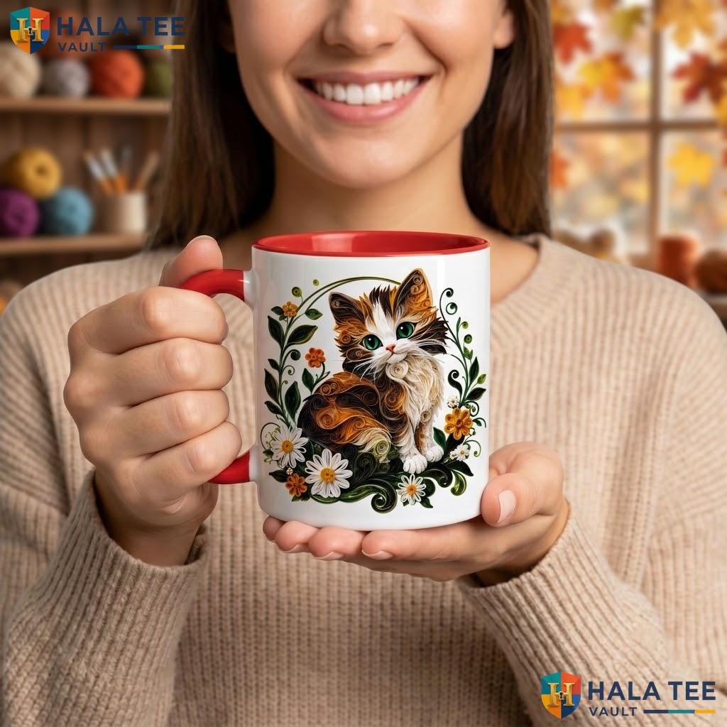 Cat Witch Halloween Mug Adorable Custom Silhouette Ceramic Coffee Camping Mug
