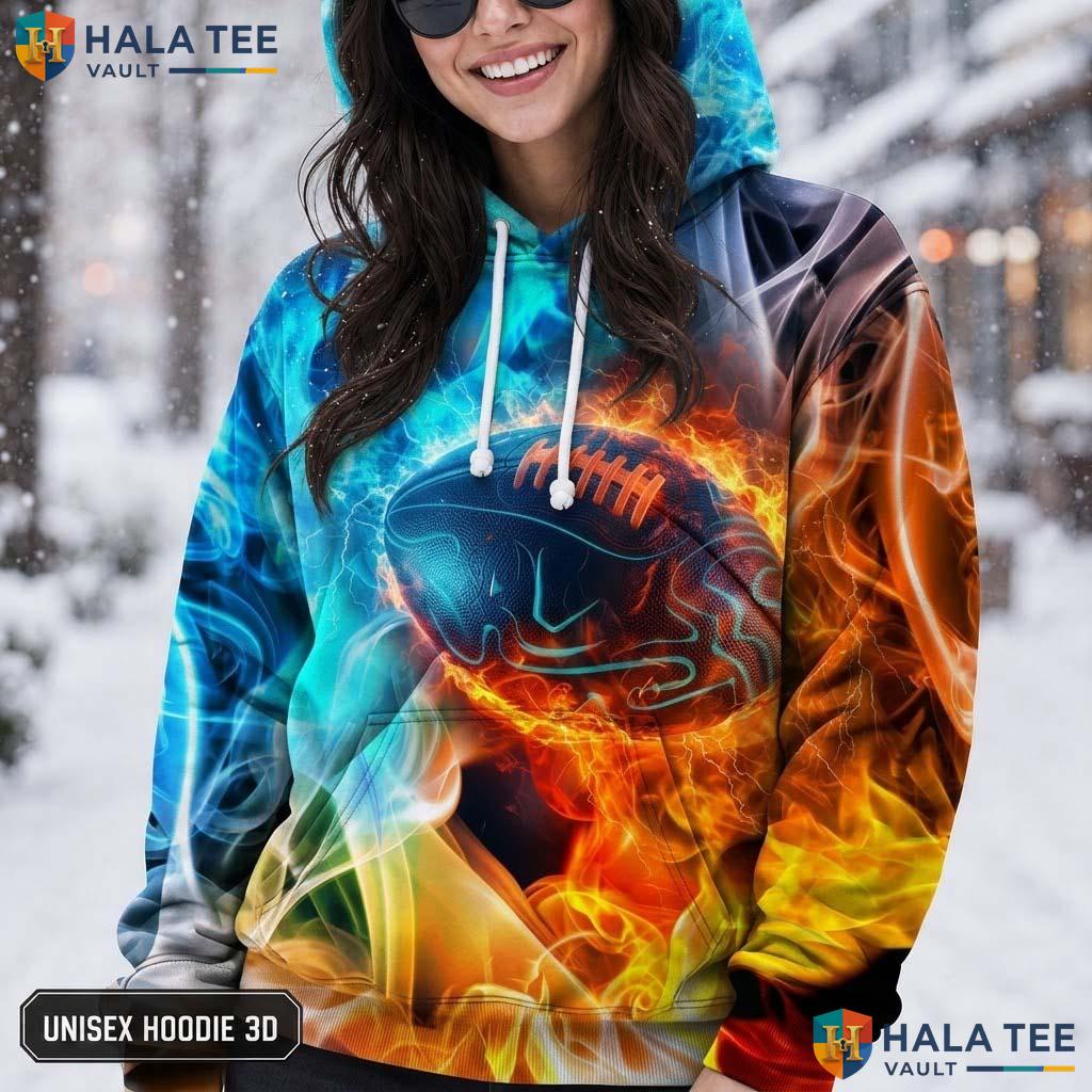 Classic Football Kids AOP Hoodie Thick Warm Sweatshirt Boys Girls Top