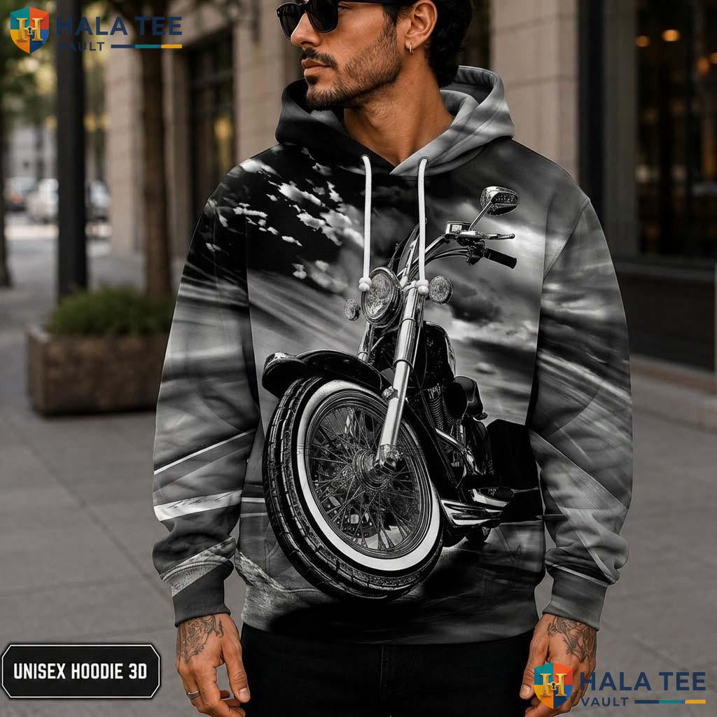 Cool Motorcycle Skull Hoodie Men Women 3D Graphic Novelty Pullover Top 3D Printed Hoodie
