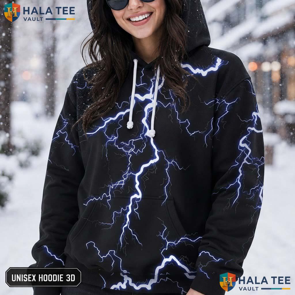 Dark Black Realistic Hoodie Men Women 3D Graphic Novelty Pullover Top AOP Hoodie
