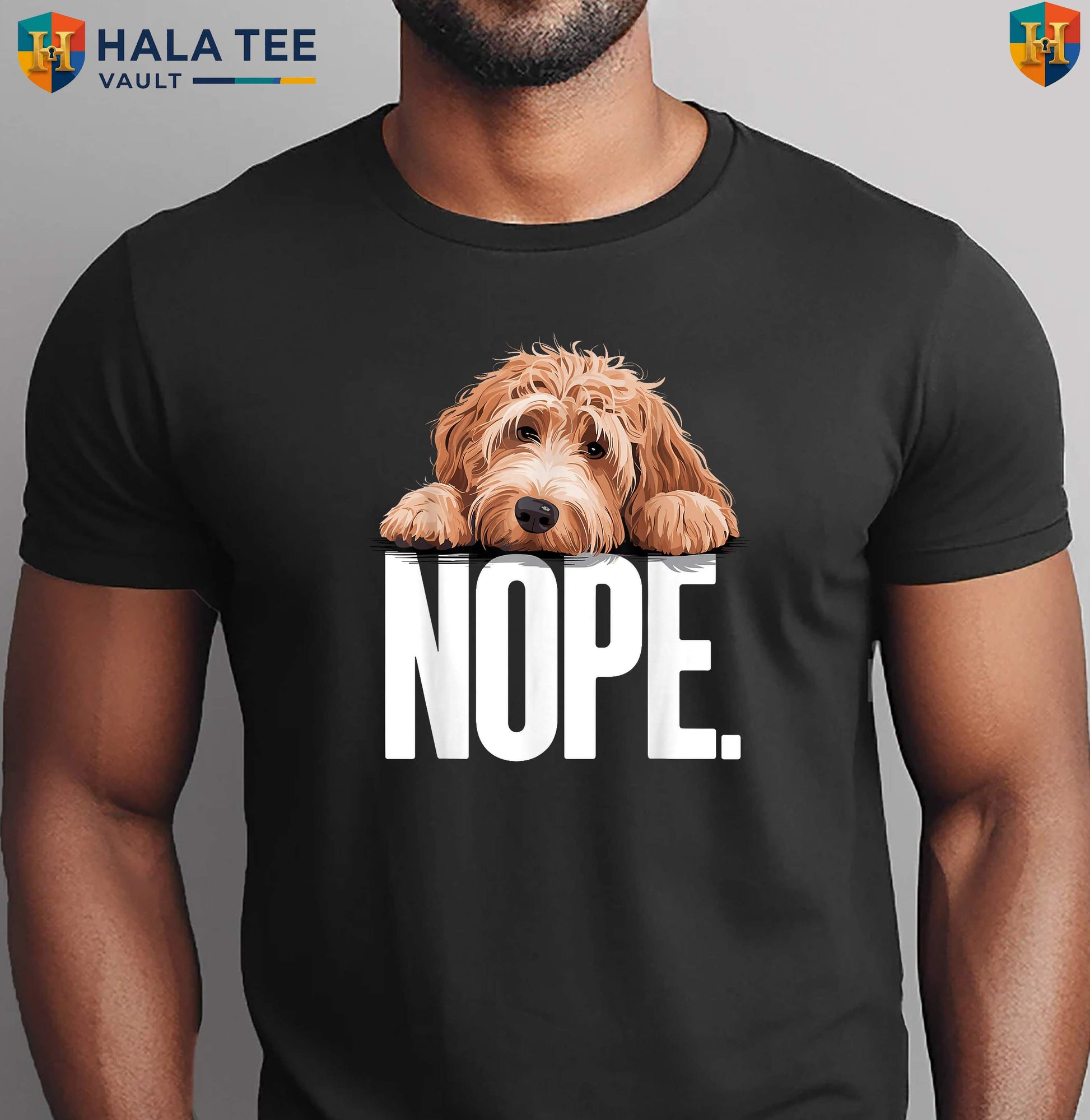 Funny Goldendoodle Art Dog Shirt Men Women Pet Lover Graphic Holiday Apparel