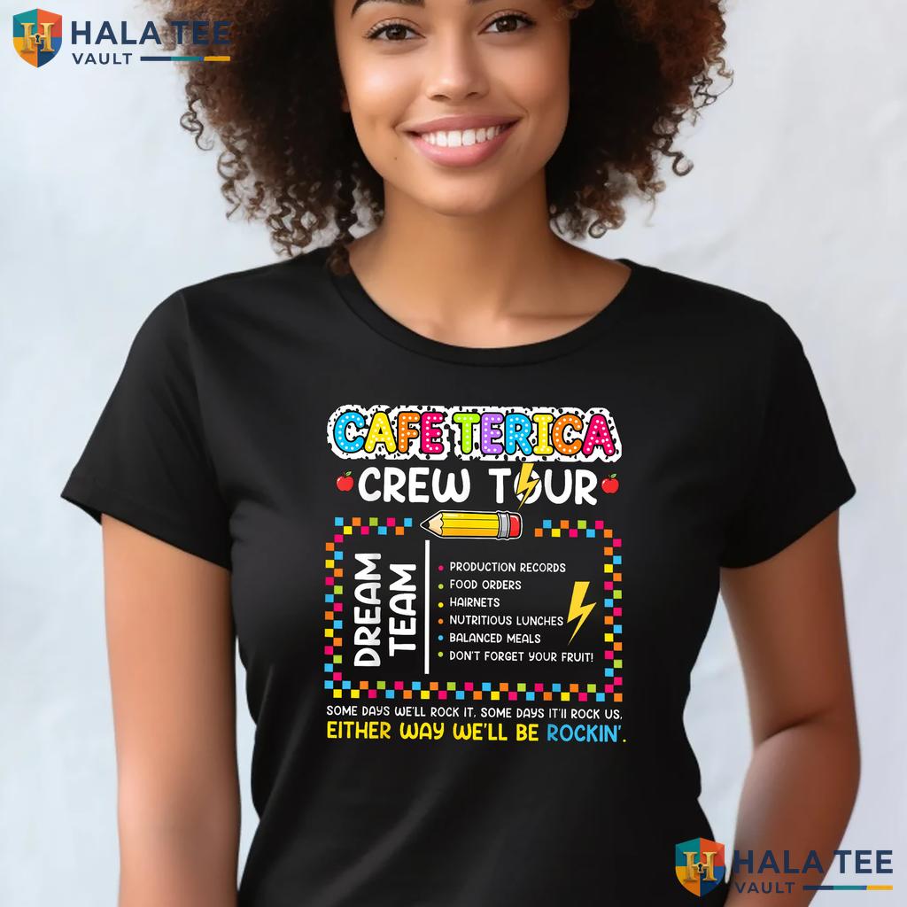 Funny Lunch Lady Cafeteria Shirt School Staff Worker Nutrition Top Adult