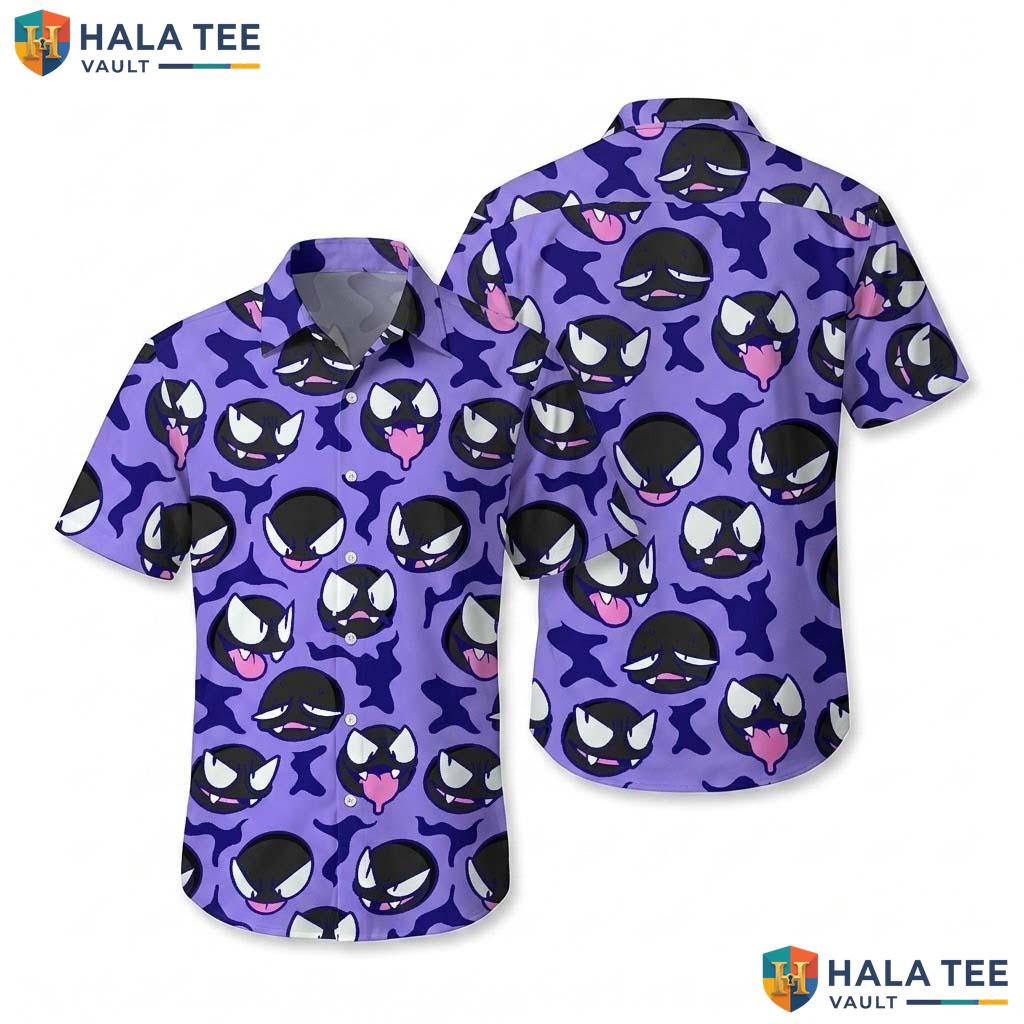 Ghost Face Halloween Hawaiian Shirt Spooky Summer Video Game Aloha