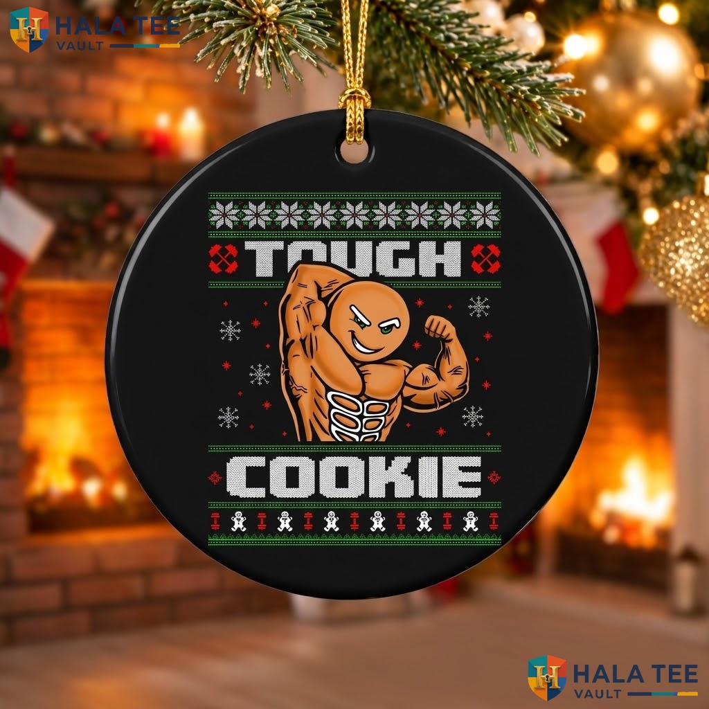 Gingerbread Gym Workout Christmas Ornament Funny Fitness Holiday Gift