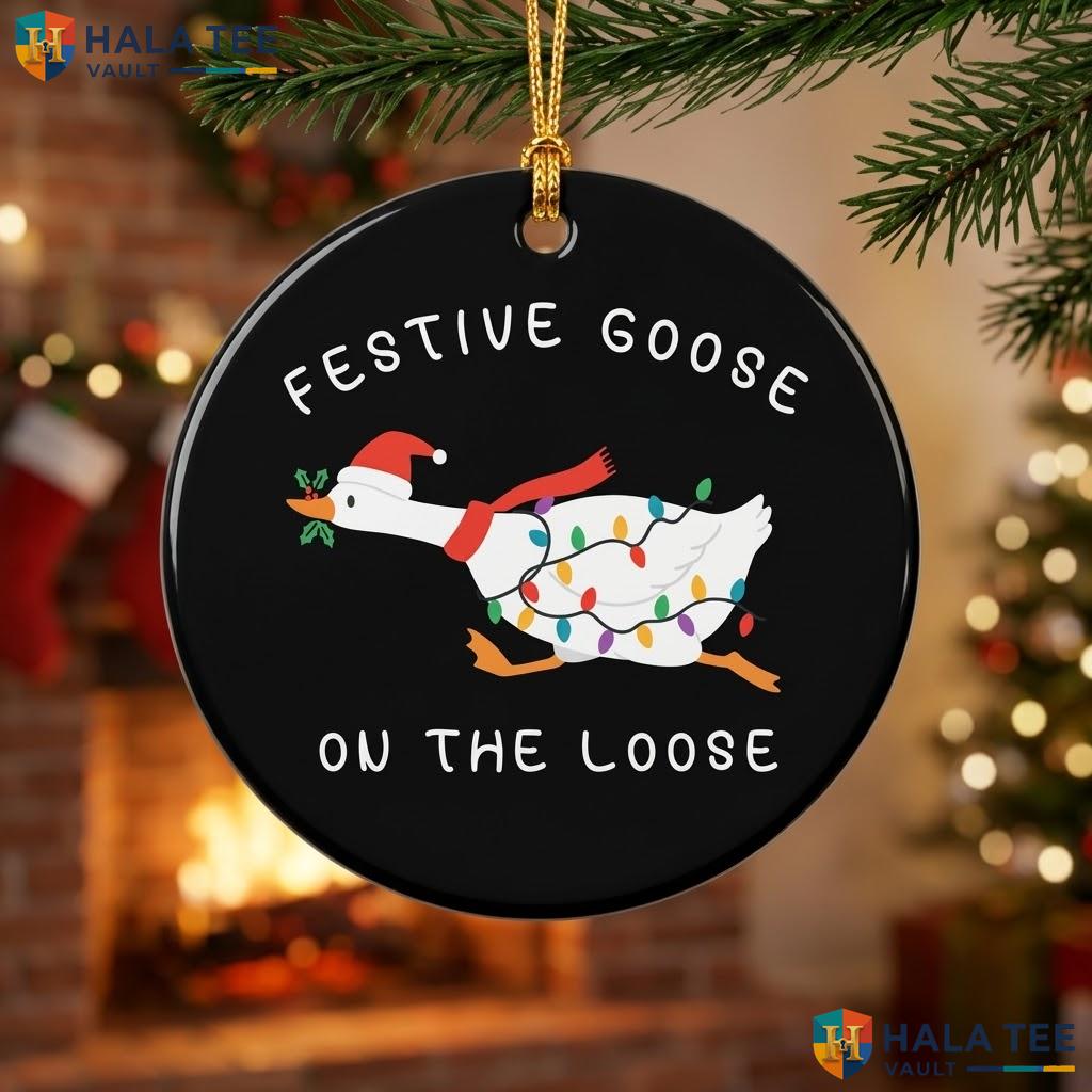 Goose Loose Festive Christmas Ornament Funny Holiday Decor Gift Ideas