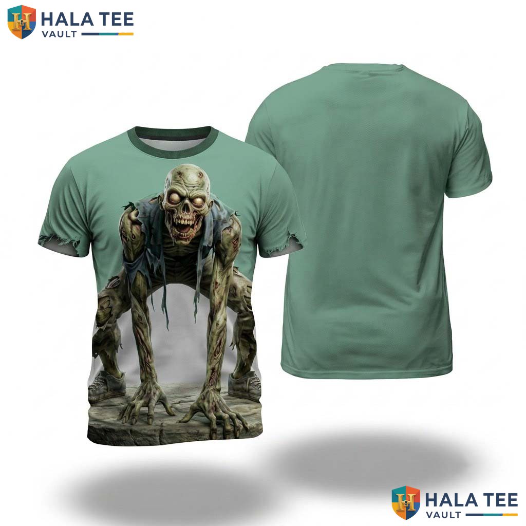 Green Novelty Costume 3D Shirt Mens Funny Party Halloween Cosplay Outfit