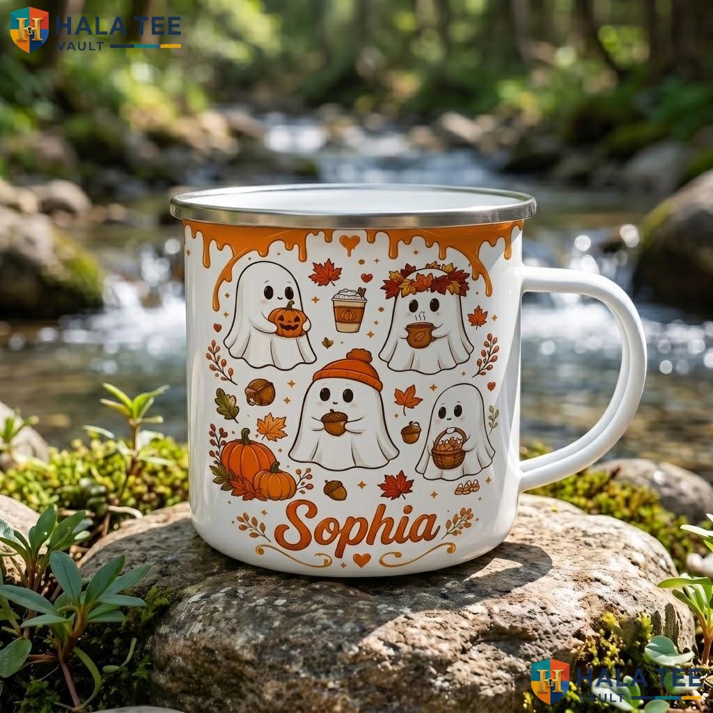 Halloween Gnomes Ghost Mug Personalized Custom Trick Or Treat Ceramic Accent Mug