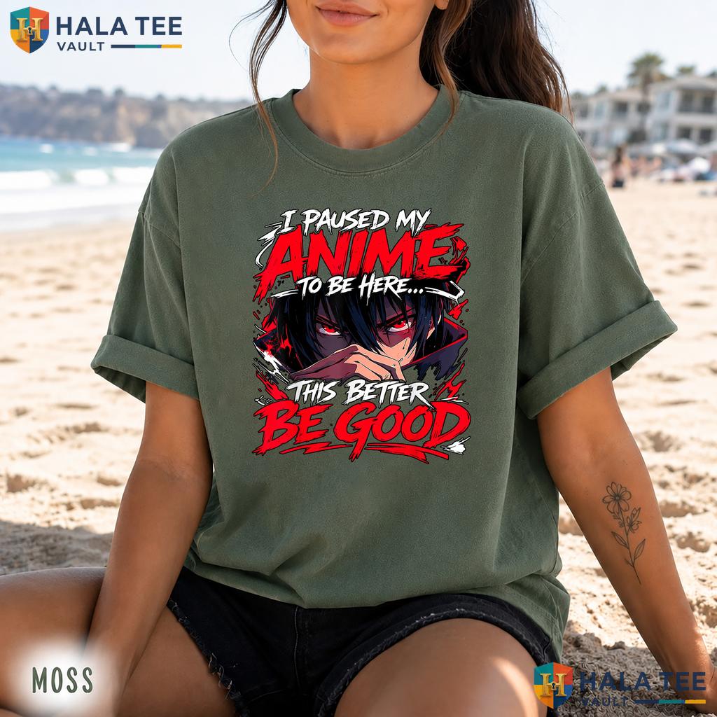 I Paused My Anime Retro Style T-Shirt Funny Manga Lover Graphic Apparel
