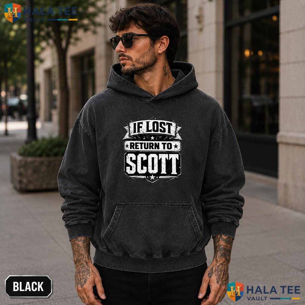 Lost Return Scott Washed T-Shirt Funny Couple Matching Graphic Apparel Top Grunge style acid wash tee