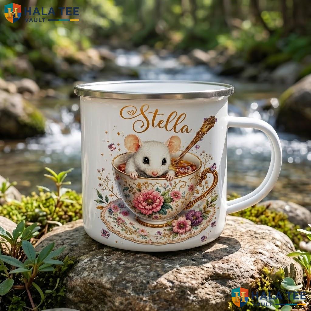 Mouse Wizard Fantasy Halloween Mug Custom Magic Art Ceramic Coffee Accent Mug
