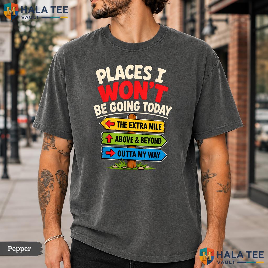 Nope Not Today Sarcastic Comfort Colors T-Shirt Funny Introvert Quote Top
