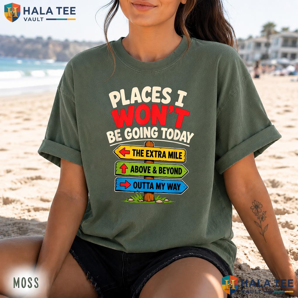 Nope Not Today Sarcastic Retro Style T-Shirt Funny Introvert Quote Top