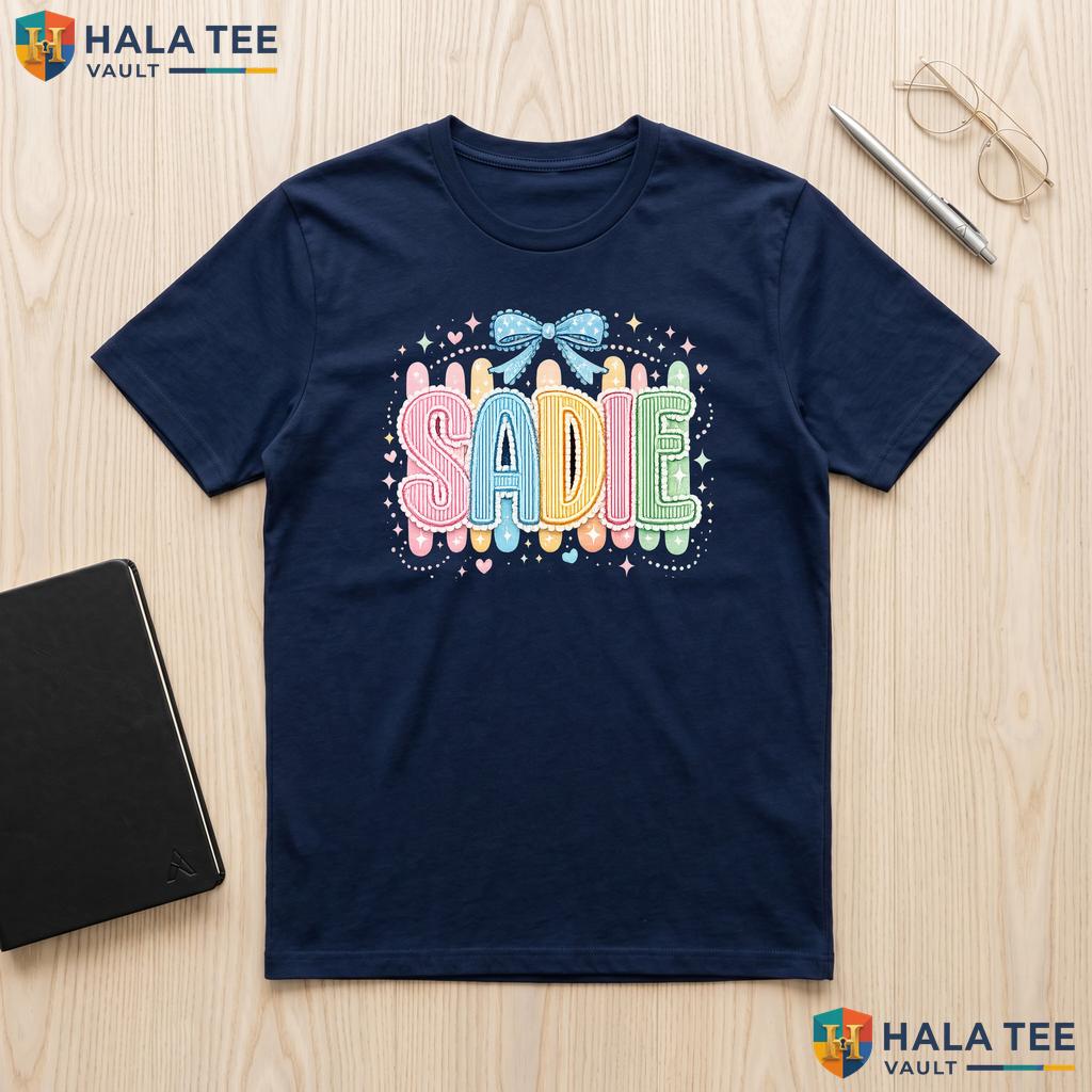 Personalized Striped School Shirt Custom Name Kindergarten First Day Top Adult