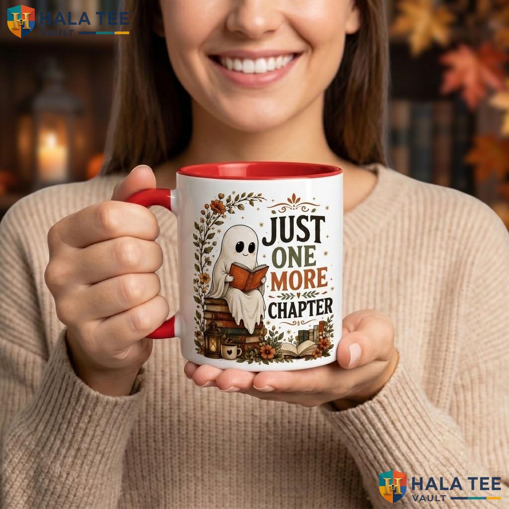 Phantom Reader Halloween Mug Spooky Librarian Book Lover Ceramic Coffee Camping Mug