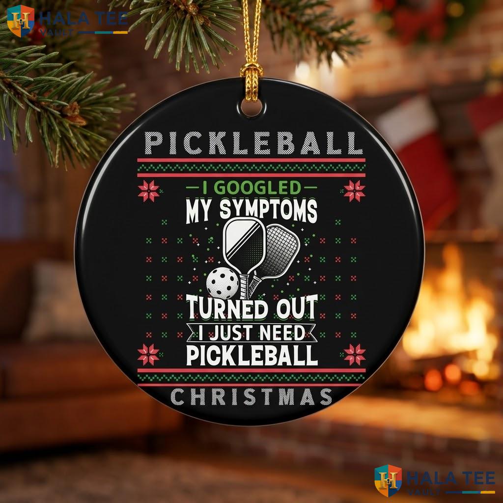 Pickleball Player Kitchen Christmas Ornament Funny Holiday Decor Gift