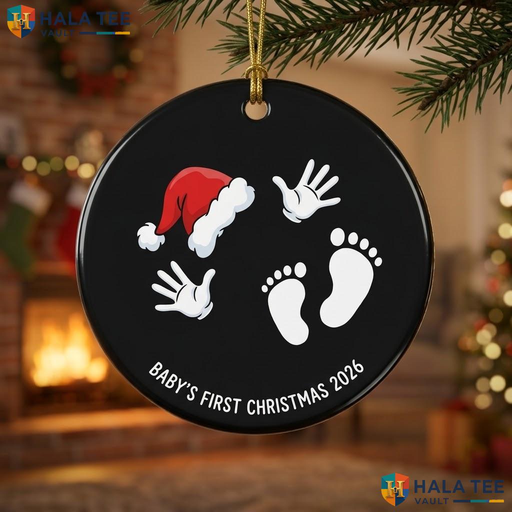 Pregnancy Baby Bump Christmas Ornament Funny Maternity Holiday Decor