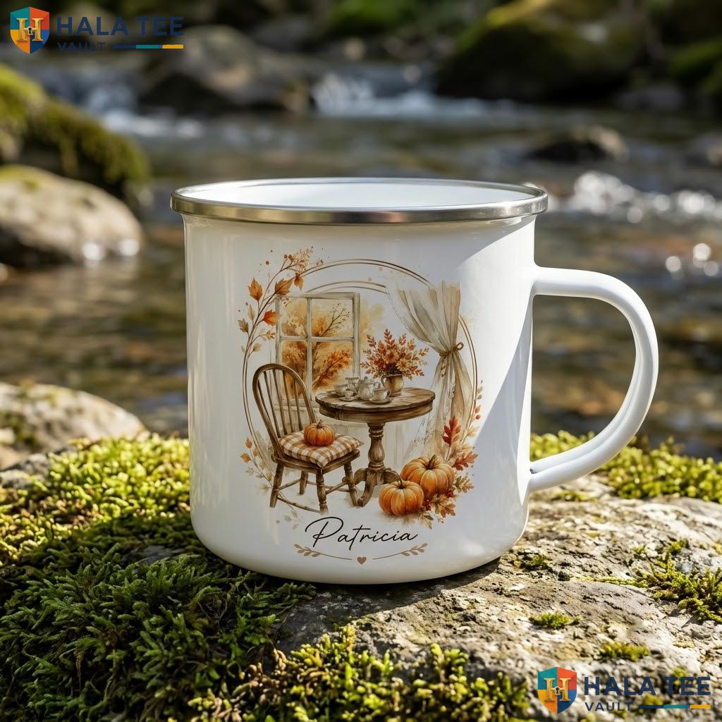 Spooky Window Scenery Halloween Accent Mug Creepy Tree Custom Ceramic Coffee Mug