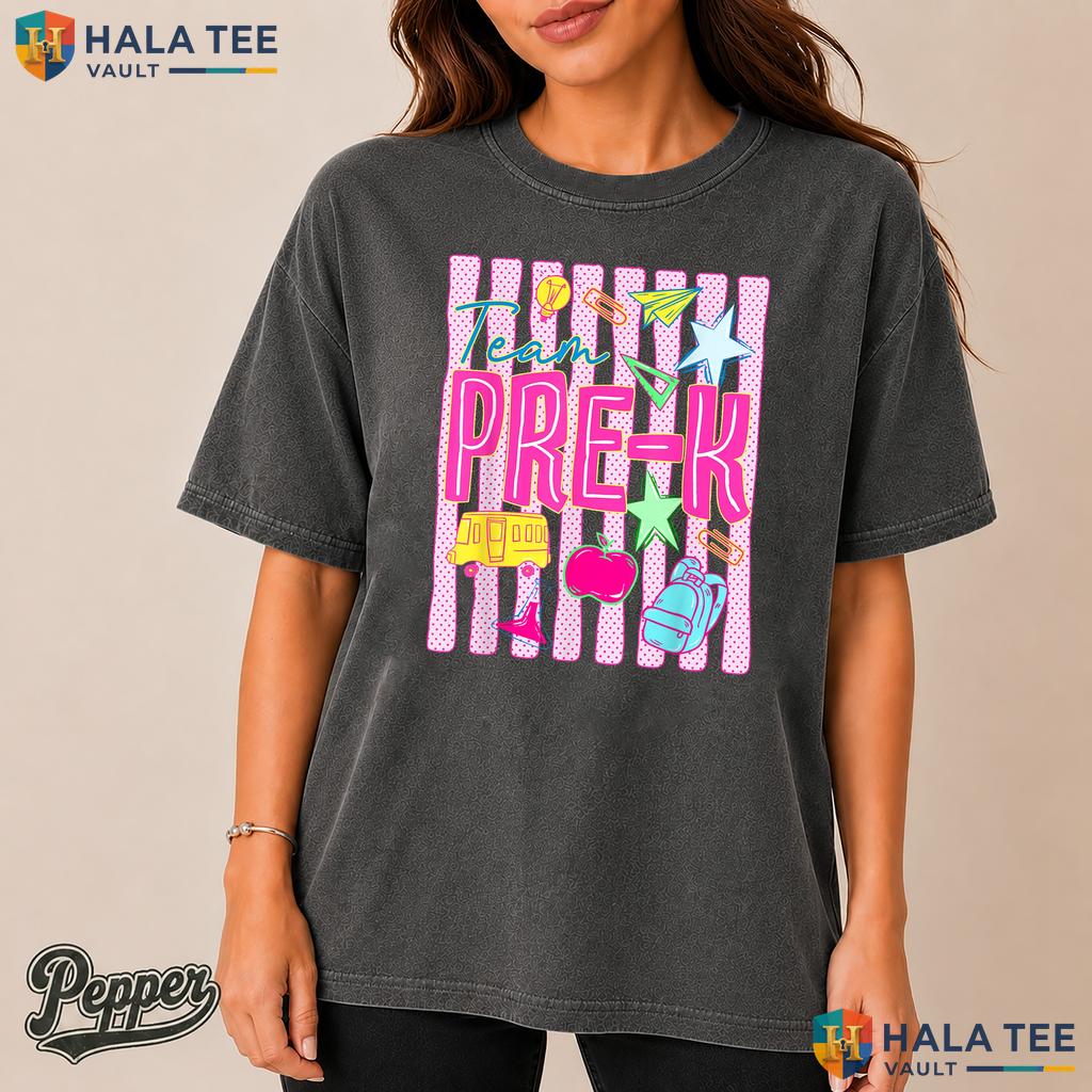 Team PreK School Squad Comfort Colors Shirt Teacher Student Classroom Top