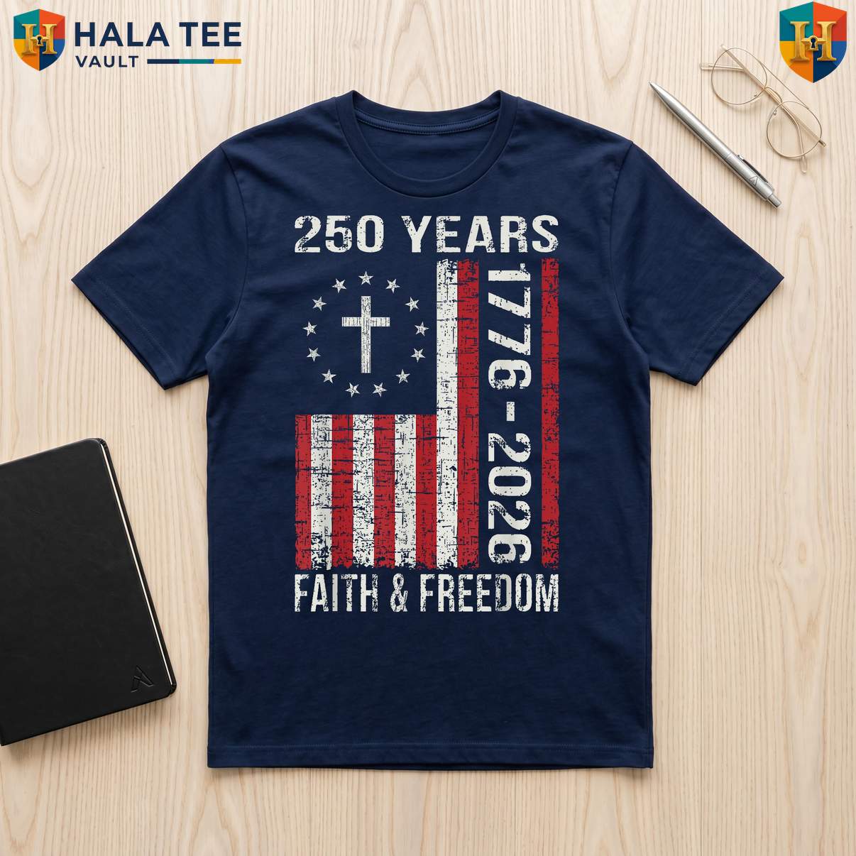 USA 250 Year Patriotic TShirt Fourth Of July Anniversary Celebration Gear