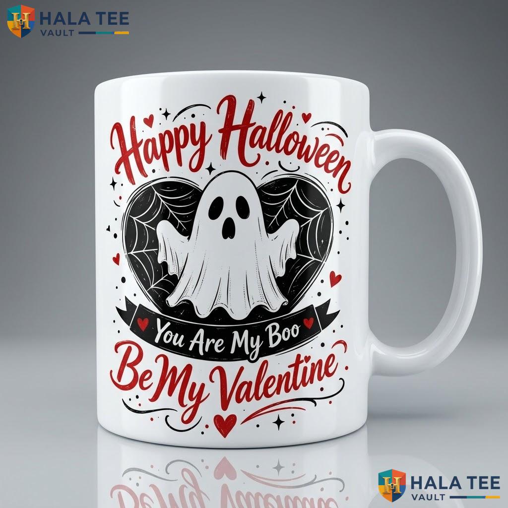 You Are My Boo Halloween Mug Spooky Ghost Pumpkin Custom Ceramic Coffee Cup
