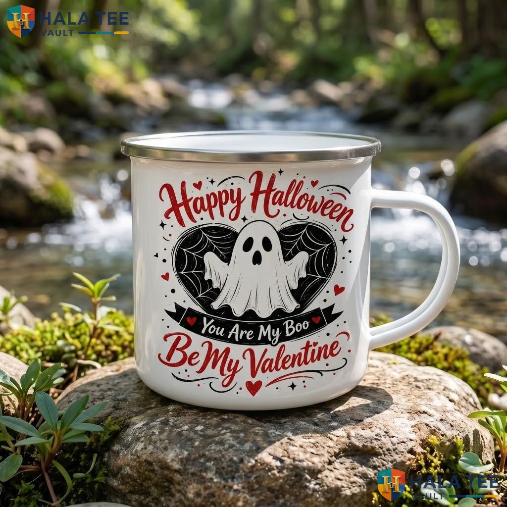 You Are My Boo Halloween Mug Spooky Ghost Pumpkin Custom Ceramic Coffee Accent Mug