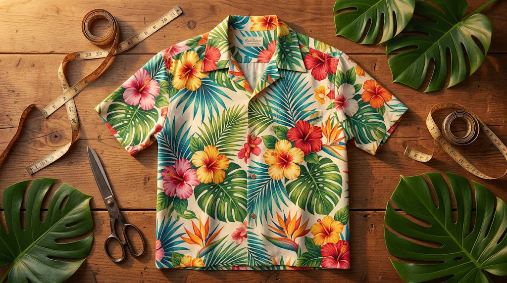 A classic vintage button-down illustrating exactly what is a hawaiian shirt and its anatomical design.