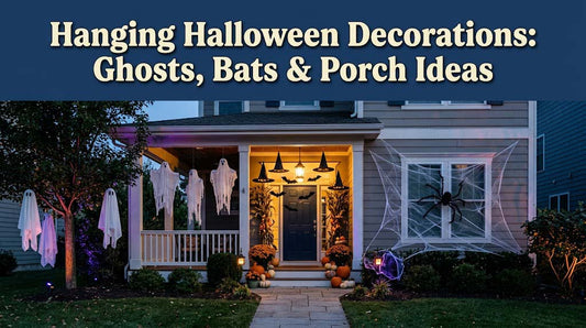 Hanging Halloween Decorations: Ghosts, Bats & Porch Ideas