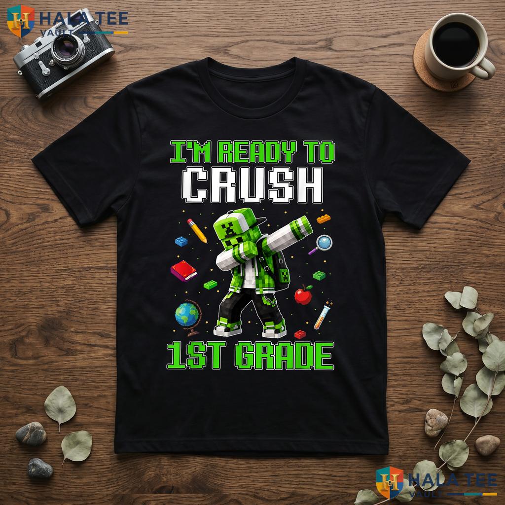 1st Grade Boys Gamer Shirt First Day Back To School Gaming Apparel Top