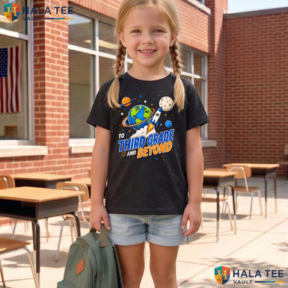 3rd Grade Boys Moon Shirt First Day Of Third Grade Back To School Top Adult