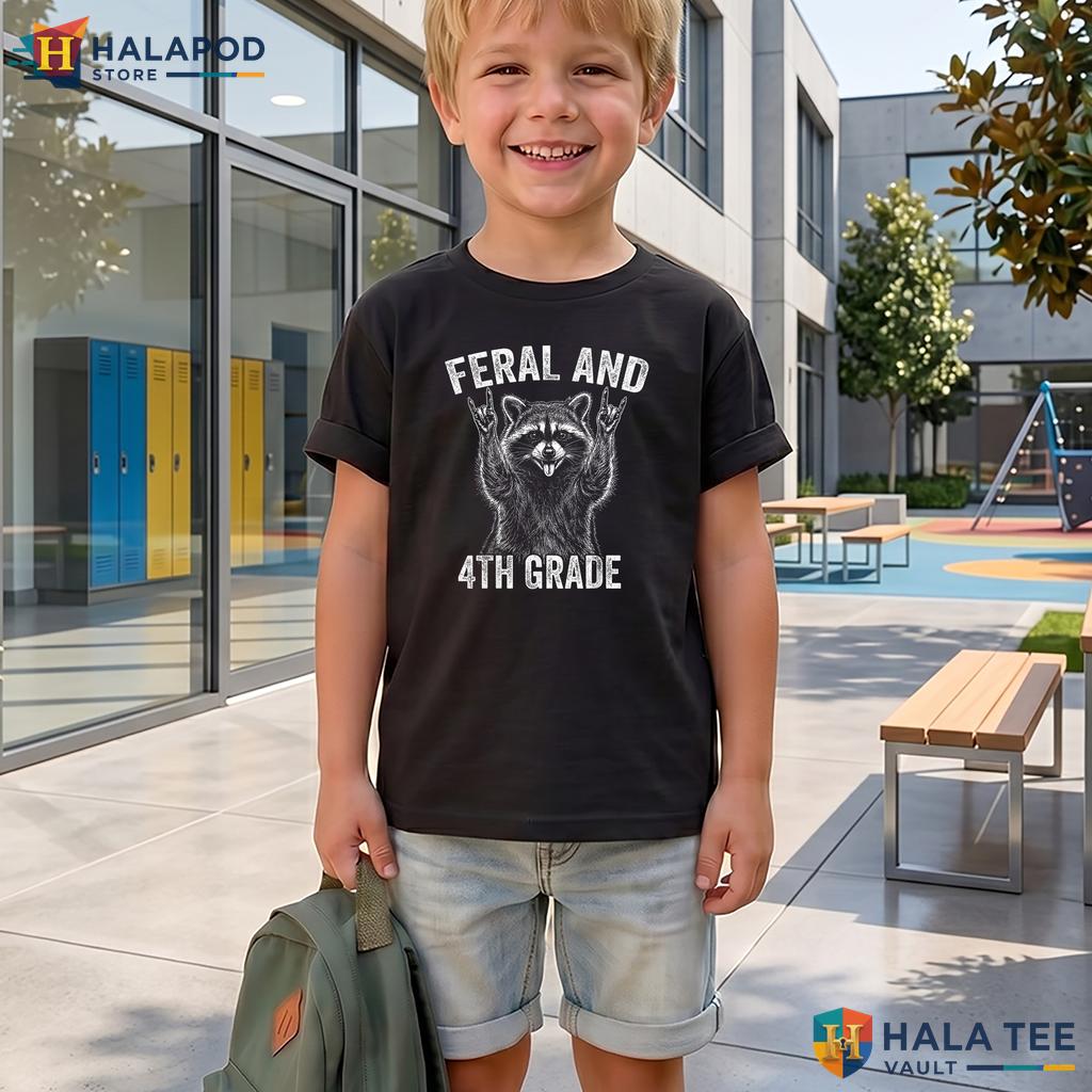 4th Grade School Squad Shirt Boys Girls Back To School First Day Apparel Adult