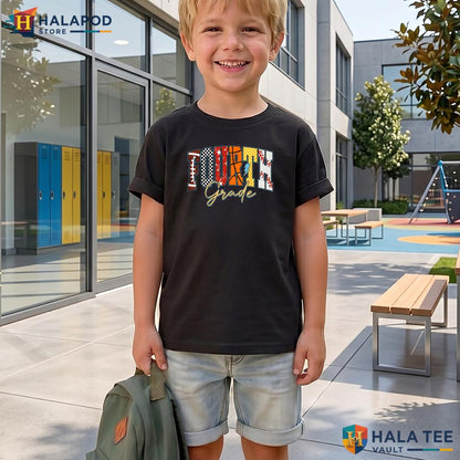 4th Grade Sports School Shirt Football Baseball Basketball Boys Apparel Adult