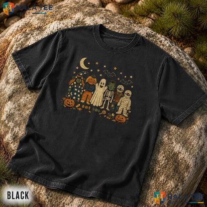 80s Halloween Characters Comfort Colors T Shirt Retro Spooky Costume Apparel