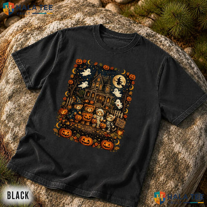90s Bears Halloween Comfort Colors T Shirt Trick Or Treat Pumpkin Lover Top
