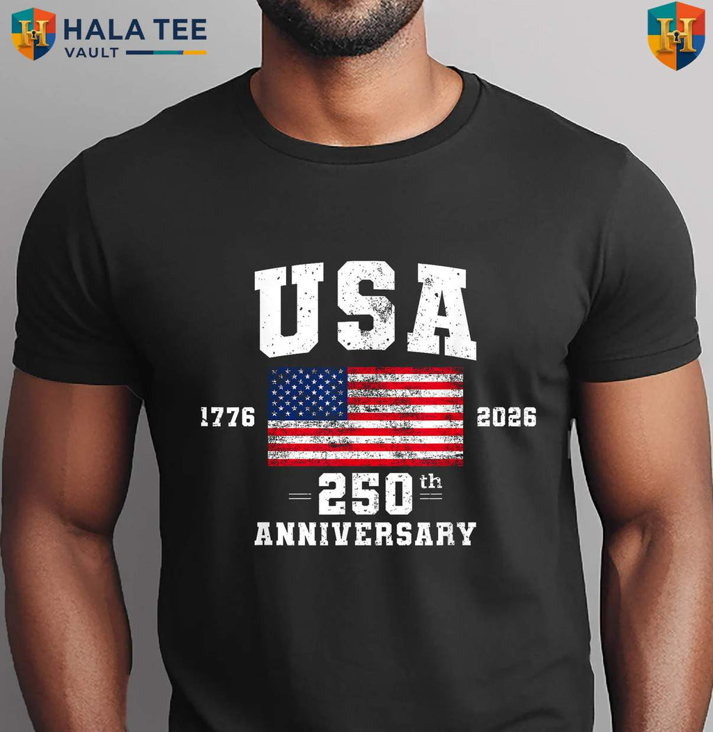 America US Flag 250th Shirt 2026 Patriotic Fourth Of July Gifts Apparel