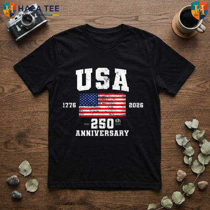 America US Flag 250th TShirt 2026 Patriotic Fourth Of July Gifts Apparel