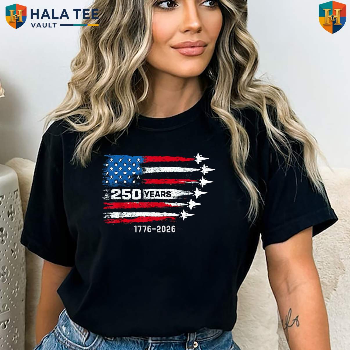 American 250 Years Fan Tee Shirt Fourth Of July Independence Day 2026 Apparel