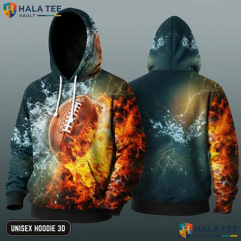 American Football Kids 3D Hoodie Thick Warm Sweatshirt Boys Girls Top
