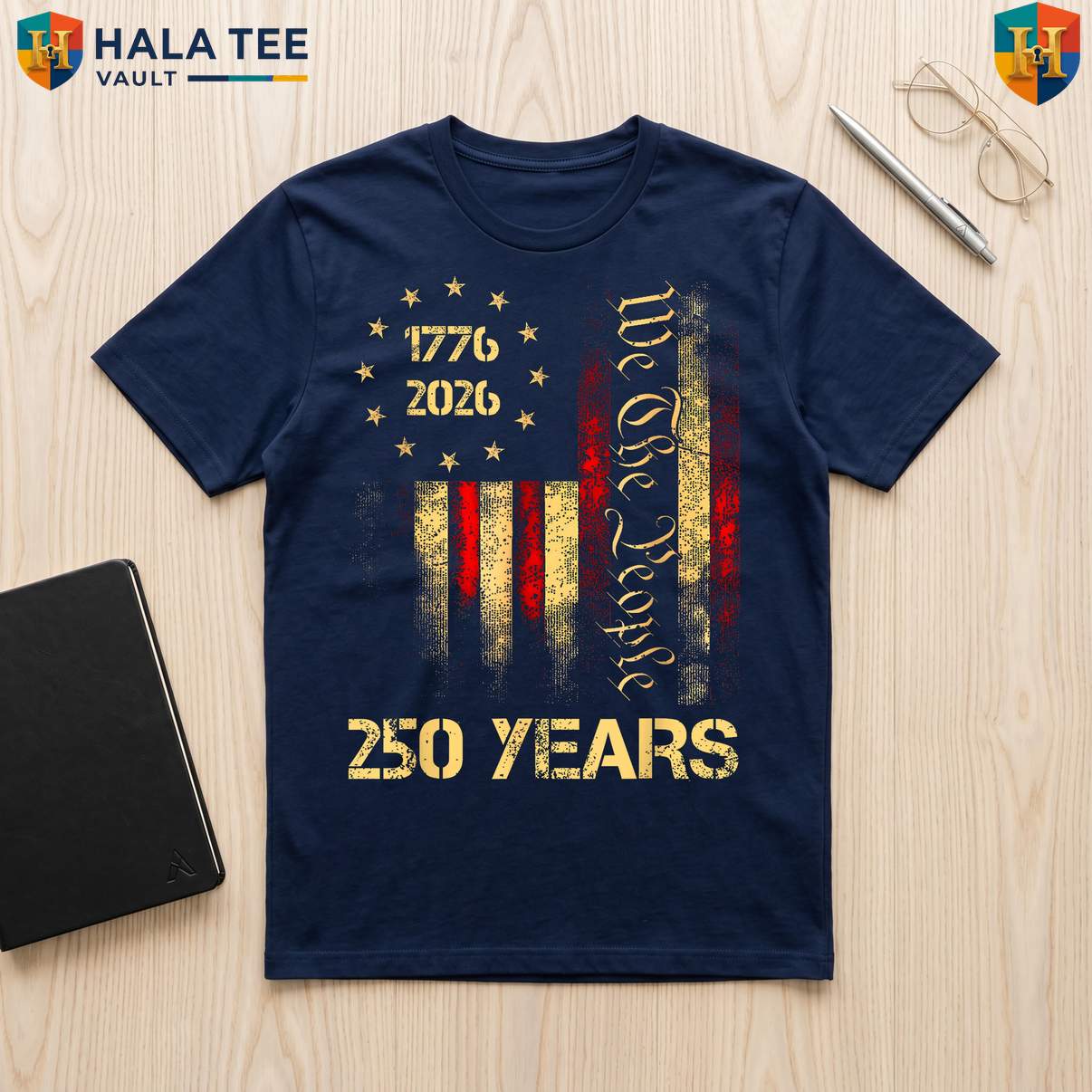 American Fourth July Patriotic TShirt 2026 USA 250 Years Anniversary Gear