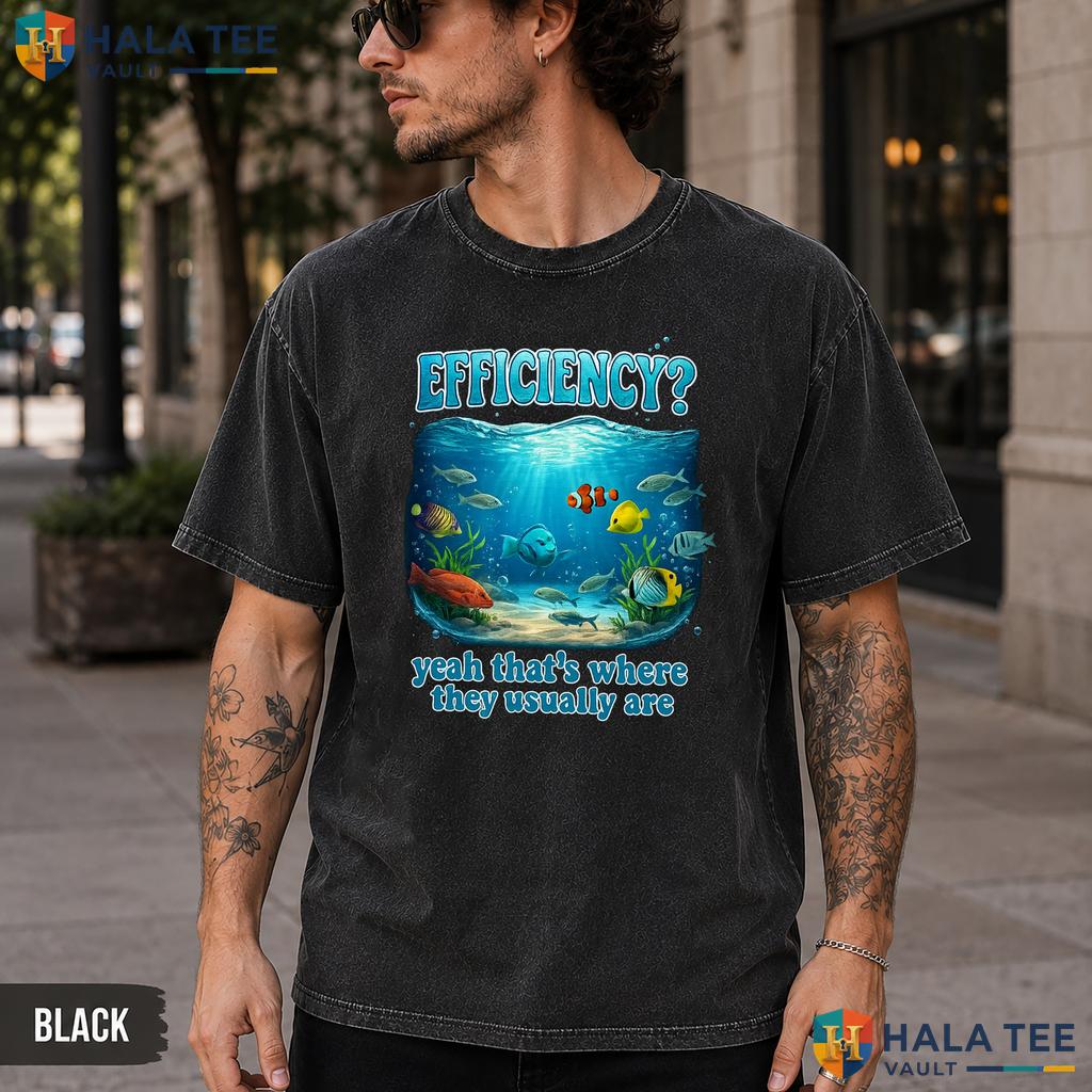 Aquarium Fish Tank Washed T-Shirt Efficiency Where They Usually Are Top