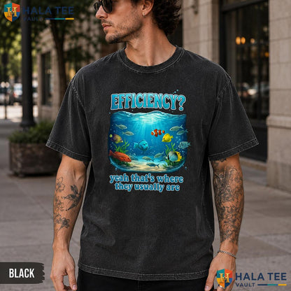 Aquarium Fish Tank Washed T-Shirt Efficiency Where They Usually Are Top