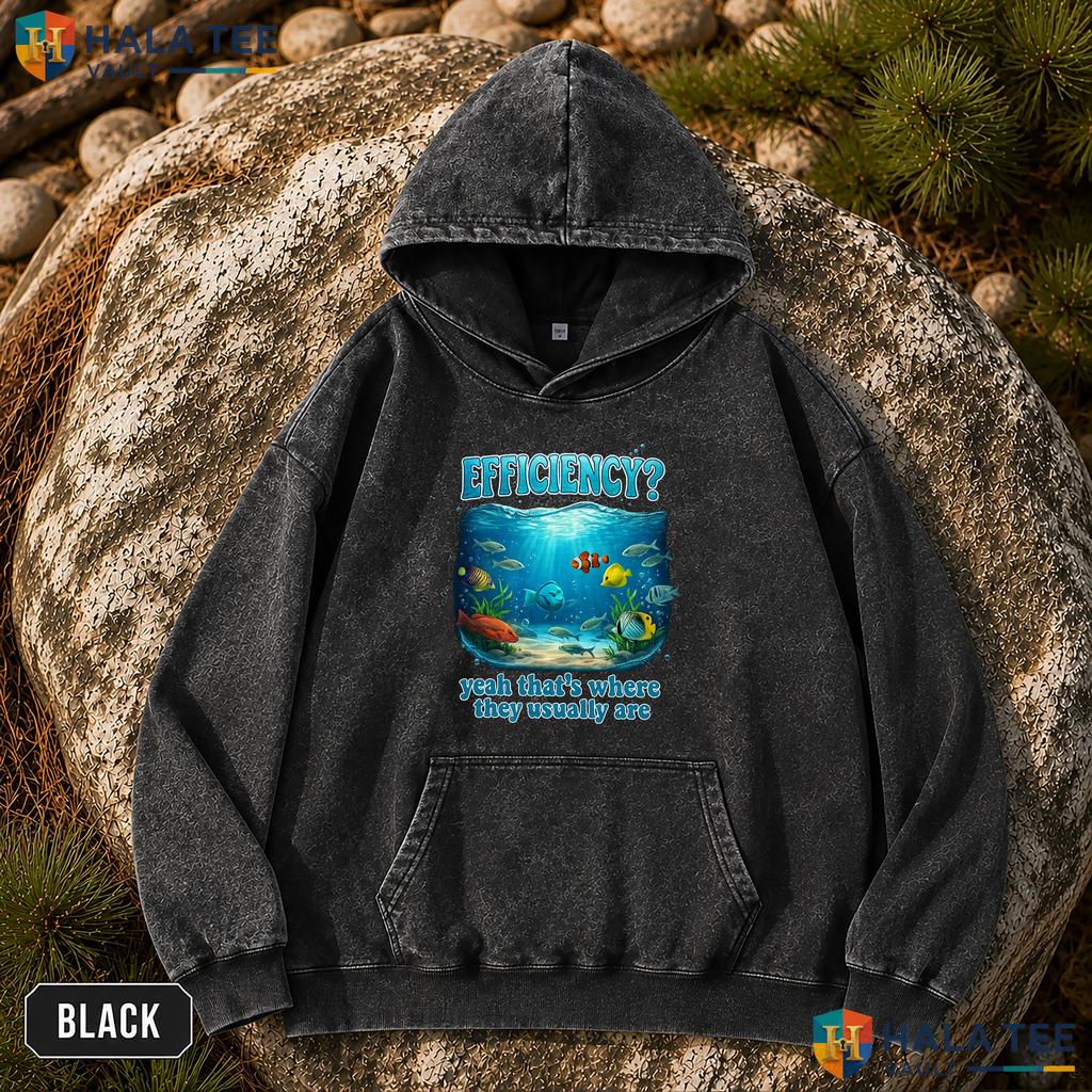 Aquarium Fish Tank Washed T-Shirt Efficiency Where They Usually Are Top Streetwear Wash T-Shirt