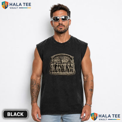 Arch Of Titus Rome Washed T-Shirt Ancient Roman History Graphic Apparel Vintage Wash Shirt